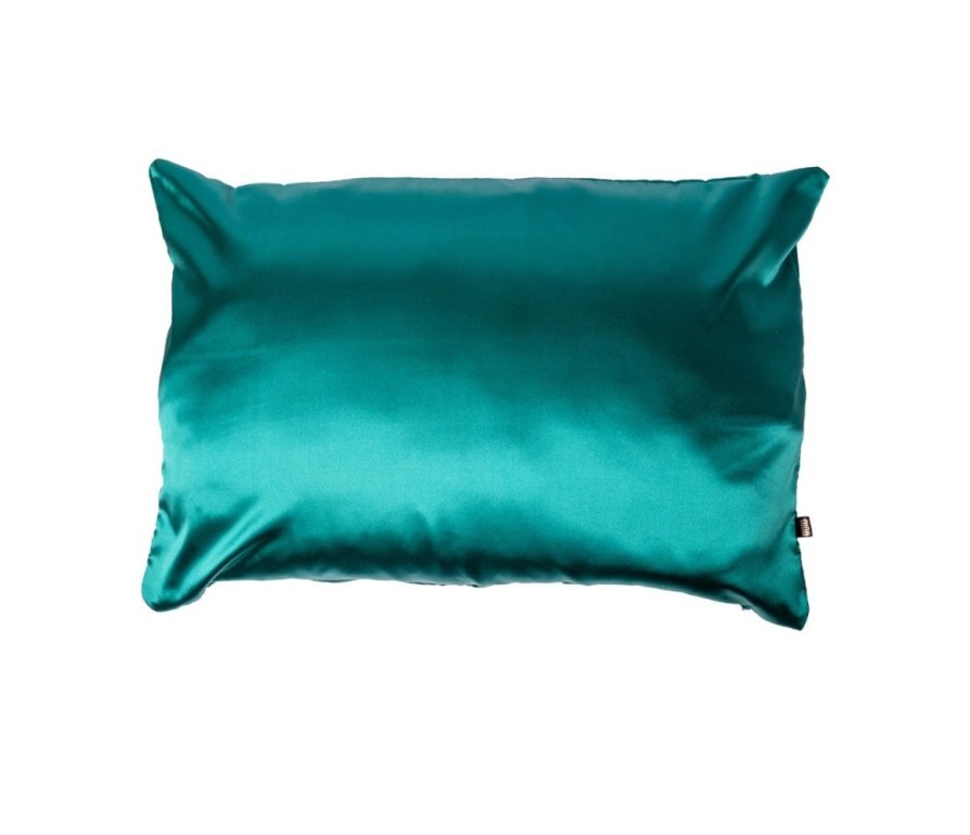 Nina Scruchies - Handmade Saténová obliečka na vankúš 50 x 70 cm - petrolejová