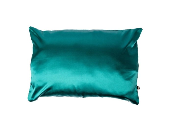 Nina Scruchies - Handmade Saténová obliečka na vankúš 50 x 70 cm - petrolejová