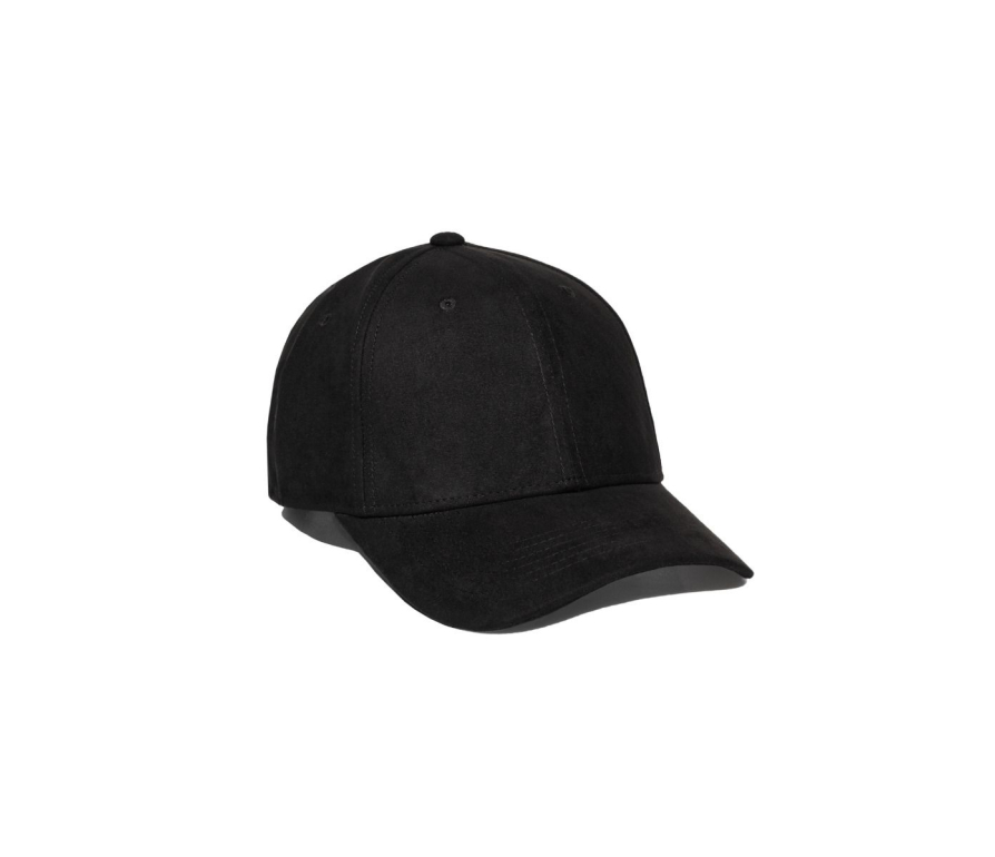 Suede Satin-Lined Baseball Cap – šiltovka so saténovou podšívkou pre kučeravé vlasy