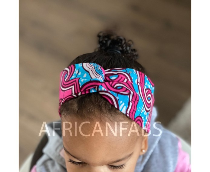 African Fabs African print Headband – čelenka pre deti s potlačou v africkom dizajne