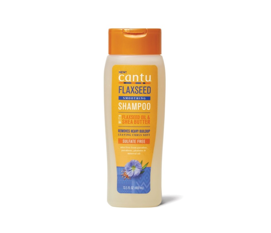 Cantu Flaxseed Sulfate Free Shampoo – bezsulfátový šampón na kučeravé vlasy 400 ml