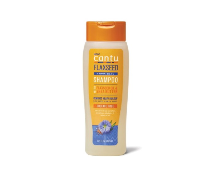 Cantu Flaxseed Sulfate Free Shampoo – bezsulfátový šampón na kučeravé vlasy 400 ml