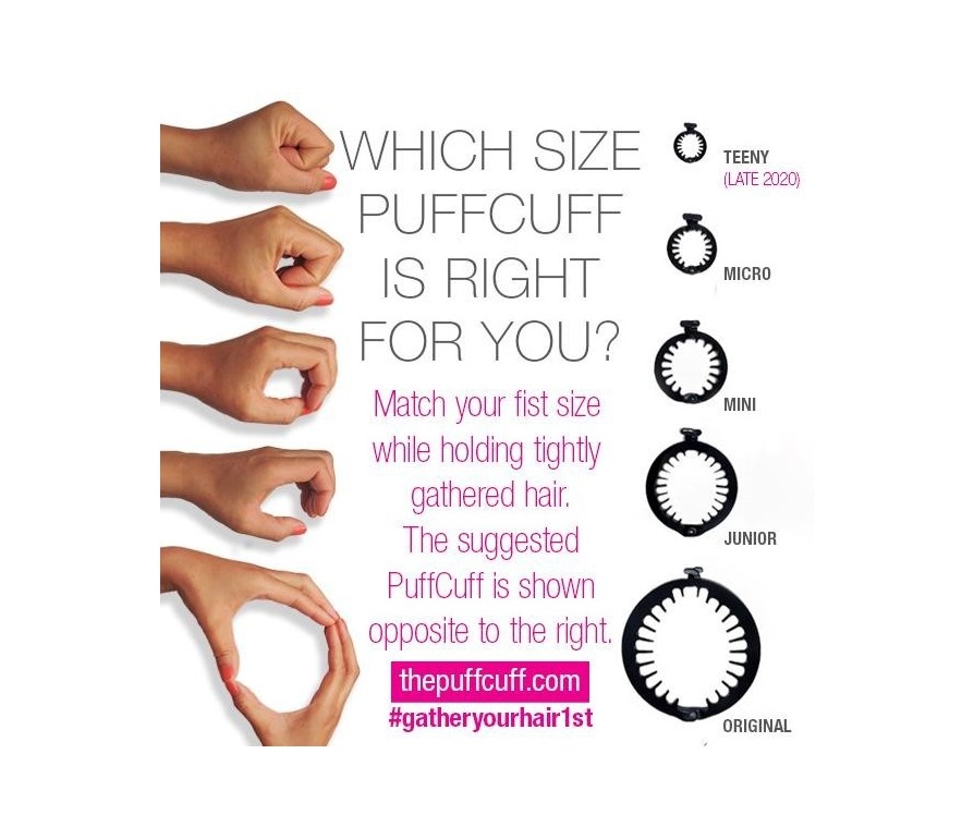 Puff Cuff MINI –  Spona na kučeravé vlasy