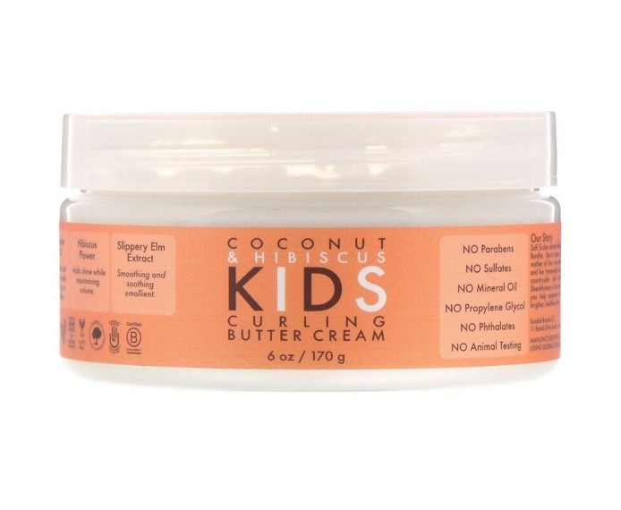 Shea Moisture Kids Coconut & Hibiscus Curling Cream – Výživný krém na detské kučery 170 g