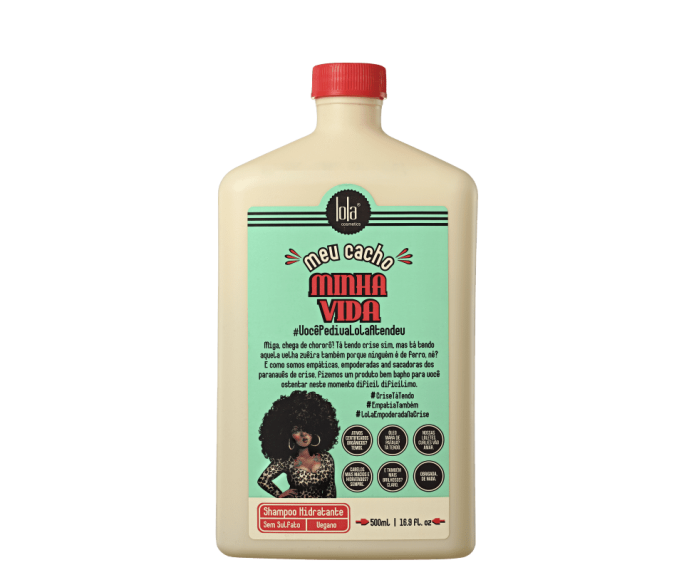Lola Cosmetics Meu Cacho Minha Vida Shampoo – Šampón pre hebké kučery 500 ml