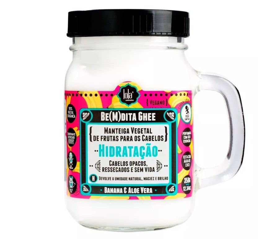 Lola Be(M)Dita Ghee Hidratação Banana e Aloé Vera – Hydratačná a zvláčňujúca maska 350 g
