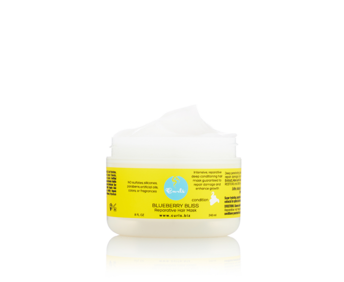 Curls Blueberry Bliss Reparative Hair Mask – Hĺbkovo regeneračná maska na kučery a vlny 240 ml