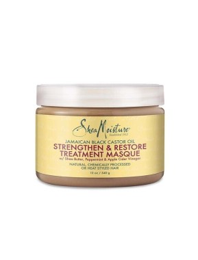 Shea Moisture Jamaican Black Castor Oil Masque – Posilňujúca a regeneračná maska na kučeravé vlasy 340 g
