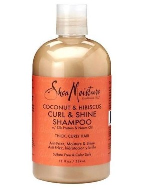 Shea Moisture Coco & Hibiscus Shampoo – šampón na kučeravé vlasy 384 ml