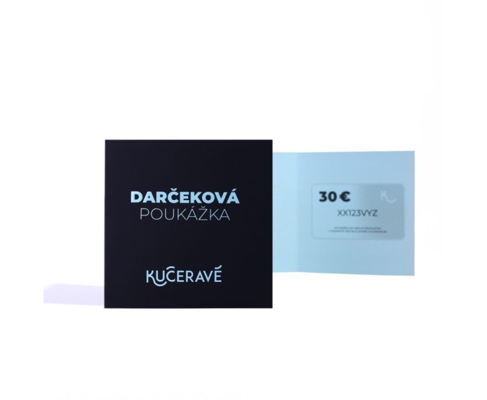 KUČERAVÁ Darčeková poukážka do e-shopu v hodnote 30€ – modrá