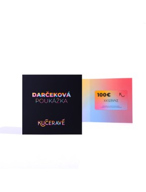KUČERAVÁ Darčeková poukážka do e-shopu v hodnote 100€ – dúhová