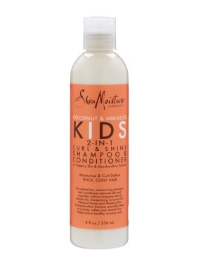 Shea Moisture Kids Coco & Hibiscus 2 in 1 Shampoo & Conditioner – Šampón a kondicionér pre detské kučery v jednom 236 ml