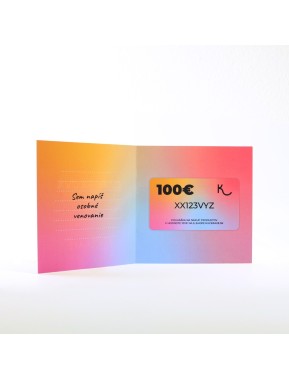 KUČERAVÁ Darčeková poukážka do e-shopu v hodnote 100€ – dúhová