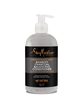 Shea Moisture African Black Soap Bamboo Charcoal Deep Balancing Conditioner – Upokojujúci kondicionér 384ml