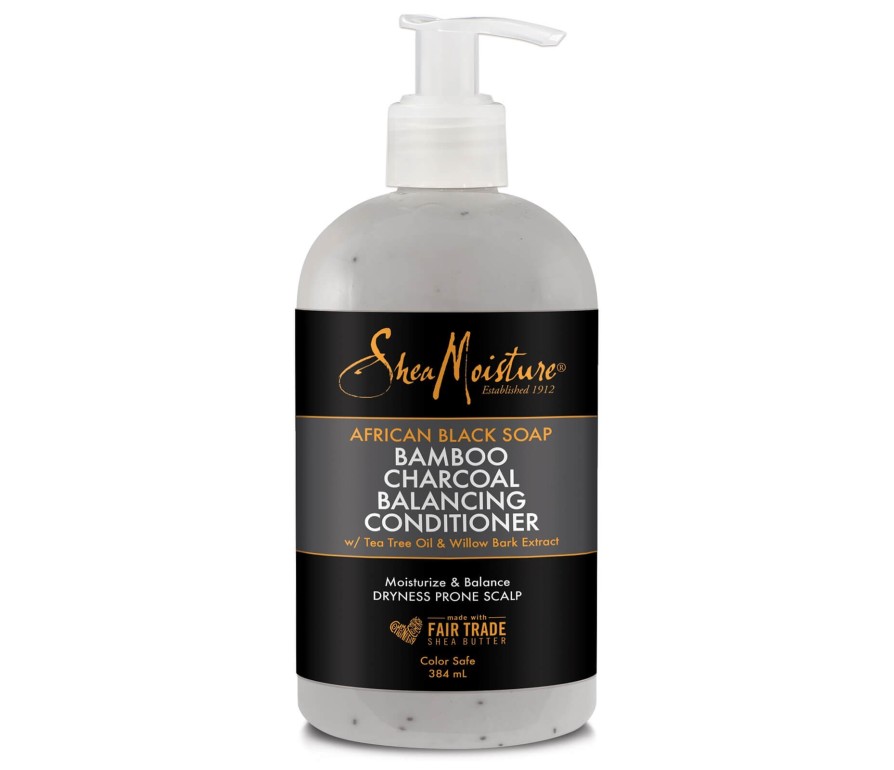Shea Moisture African Black Soap Bamboo Charcoal Deep Balancing Conditioner – Upokojujúci kondicionér 384ml