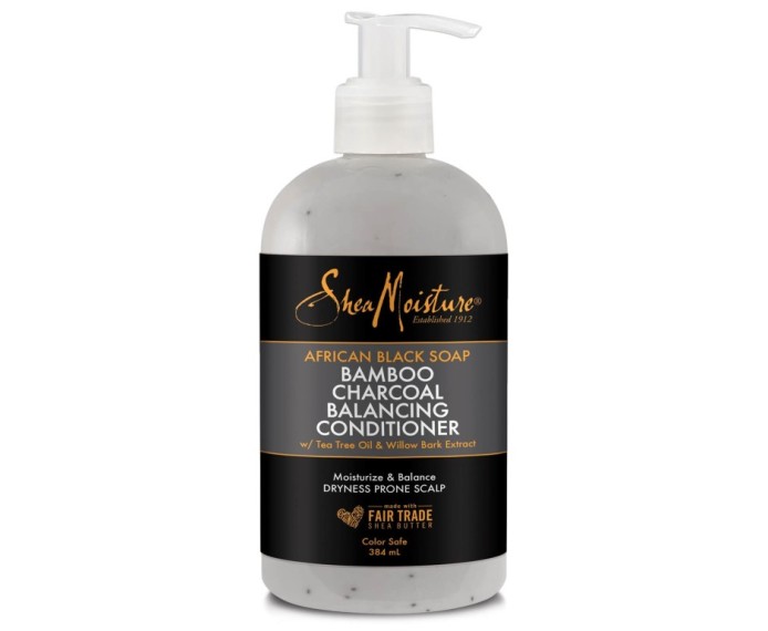 Shea Moisture African Black Soap Bamboo Charcoal Deep Balancing Conditioner – Upokojujúci kondicionér 384ml