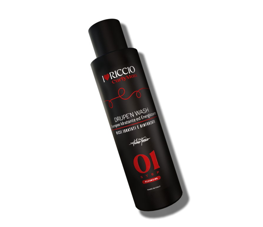 I Love Riccio CurlyMan Drupe’n Wash Shampoo – Krémový šampón na pánske kučery 200 ml