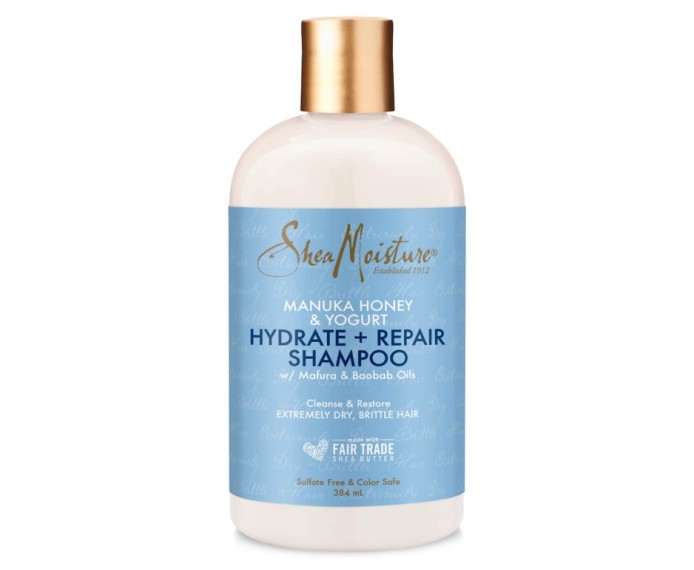 Shea Moisture Manuka Honey & Yogurt Hydrate + Repair Shampoo - Regeneračný šampón 384 ml