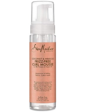Shea Moisture Coconut & Hibiscus Frizz-Free Curl Mousse – Pena proti krepovateniu 222 ml
