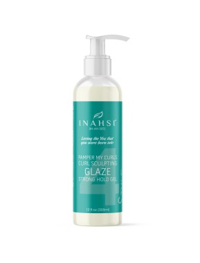 Inahsi Naturals Pamper My Curls Curl Sculpting Glaze Strong Hold Gel – extra silný gél na kučeravé vlasy 355 ml