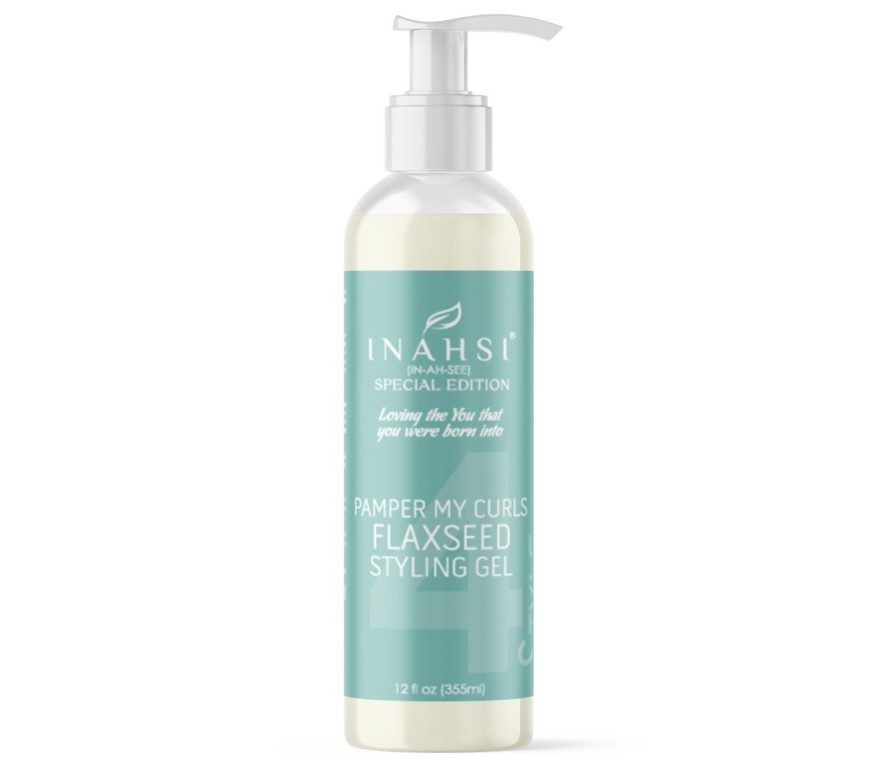 Inahsi Naturals Pamper My Curls Flaxseed Styling Gel – stylingový gél z ľanových semienok 355 ml