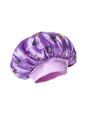 Satin Hair Bonnet - Saténová detská čiapka pre kučeravé vlasy s jemným lemom