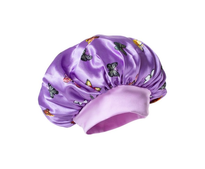 Satin Hair Bonnet - Saténová detská čiapka pre kučeravé vlasy s jemným lemom