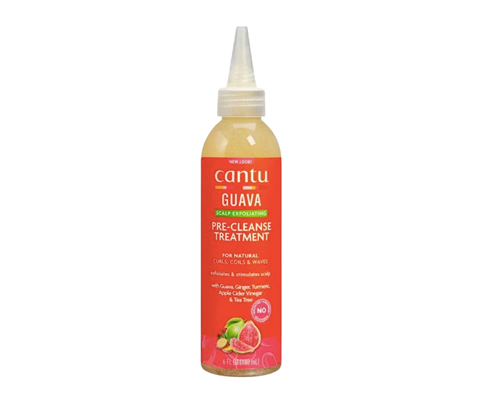Cantu Guava Scalp Exfoliating Pre-Cleanse Treatment - čistiaci peeling na pokožku v oblasti vlasov 180 ml